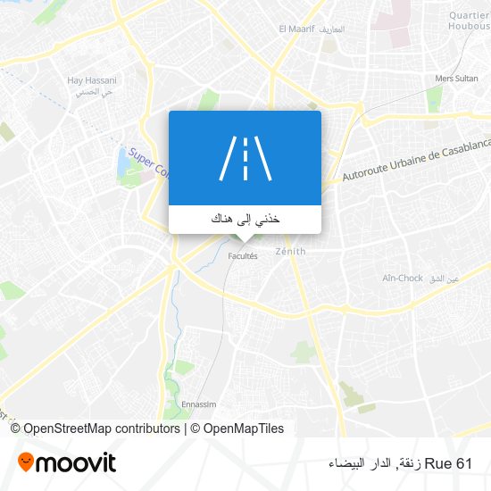 خريطة Rue 61 زنقة