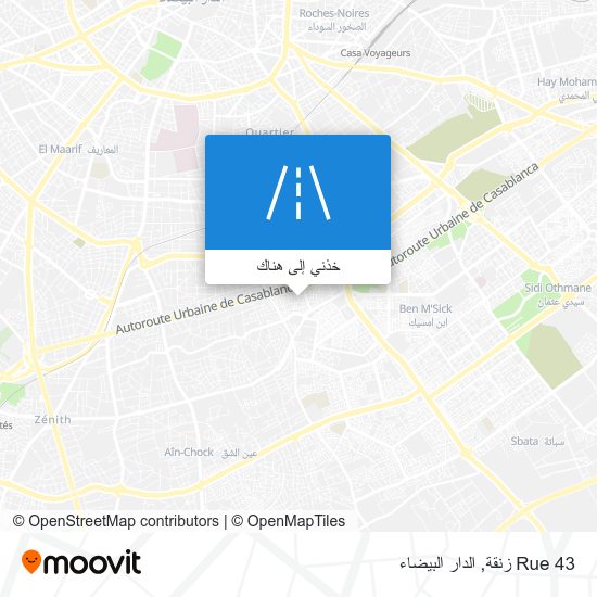 خريطة Rue 43 زنقة