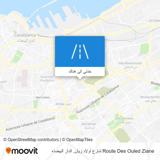 خريطة Route Des Ouled Ziane شارع أولاد زيان