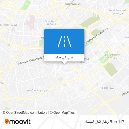 خريطة Rue 117 زنقة