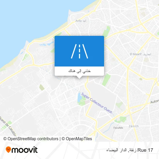 خريطة Rue 17 زنقة