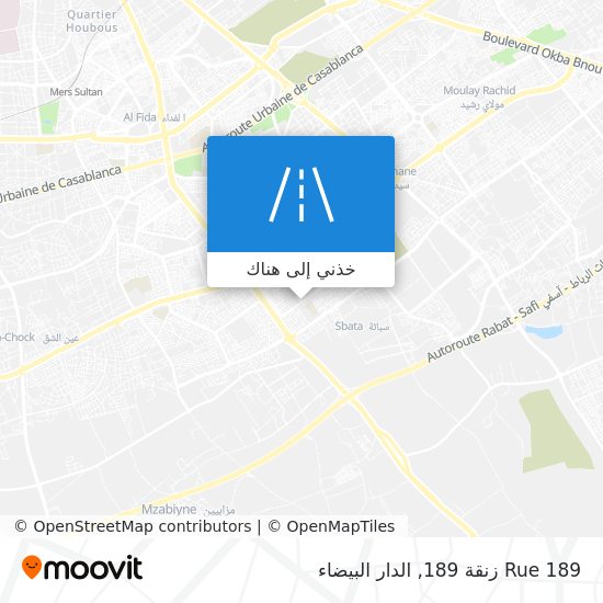 خريطة Rue 189 زنقة 189