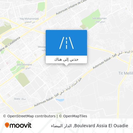 خريطة Boulevard Assia El Ouadie