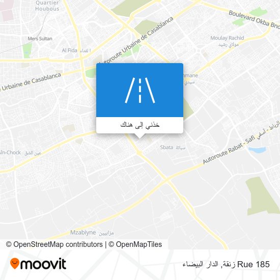 خريطة Rue 185 زنقة