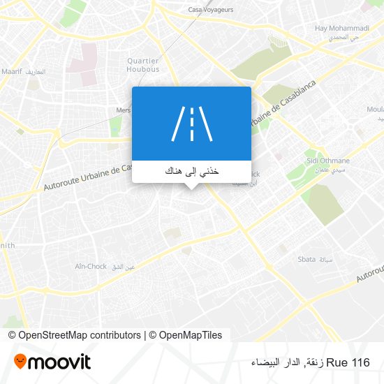 خريطة Rue 116 زنقة