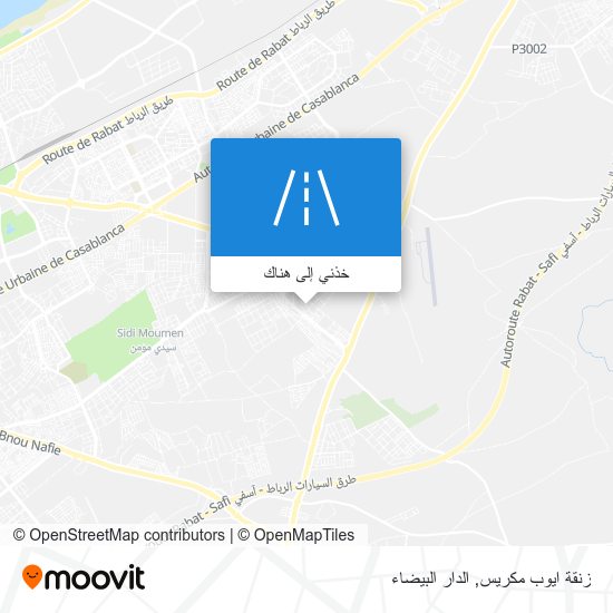 خريطة زنقة ايوب مكريس