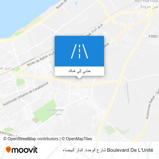 خريطة Boulevard De L'Unité شارع الوحدة