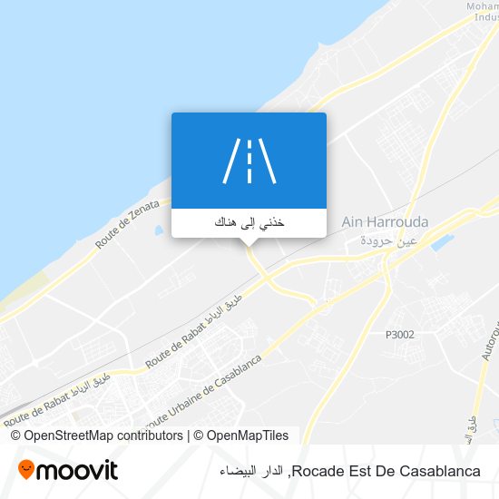 خريطة Rocade Est De Casablanca