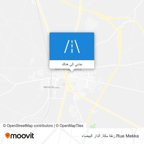خريطة Rue Mekka زنقة مكة