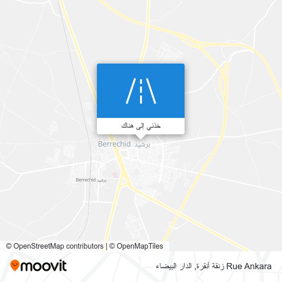 خريطة Rue Ankara زنقة أنقرة