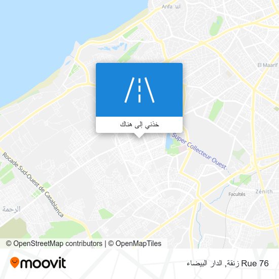 خريطة Rue 76 زنقة