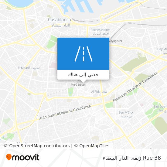 خريطة Rue 38 زنقة