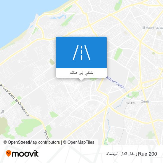 خريطة Rue 200 زنقة