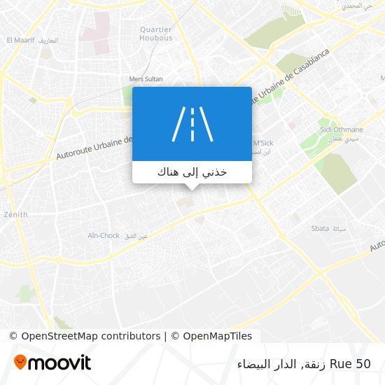 خريطة Rue 50 زنقة