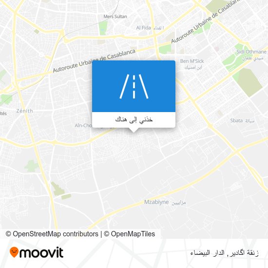 خريطة زنقة اگادير