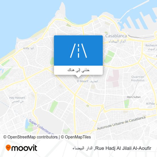 خريطة Rue Hadj Al Jilali Al-Aoufir