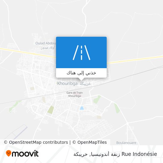 خريطة Rue Indonésie زنقة أندونيسيا