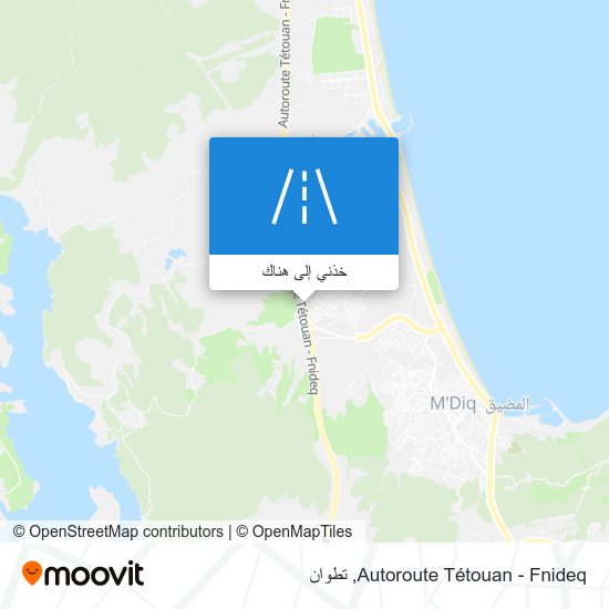 خريطة Autoroute Tétouan - Fnideq