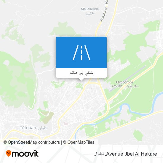 خريطة Avenue Jbel Al Hakare