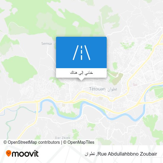 خريطة Rue Abdullahbbno Zoubair