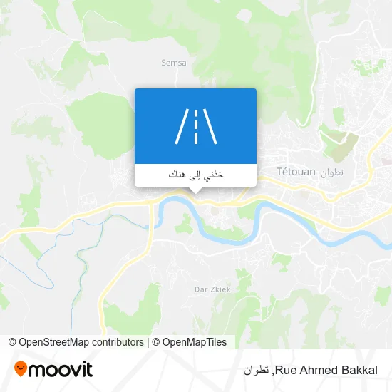 خريطة Rue Ahmed Bakkal