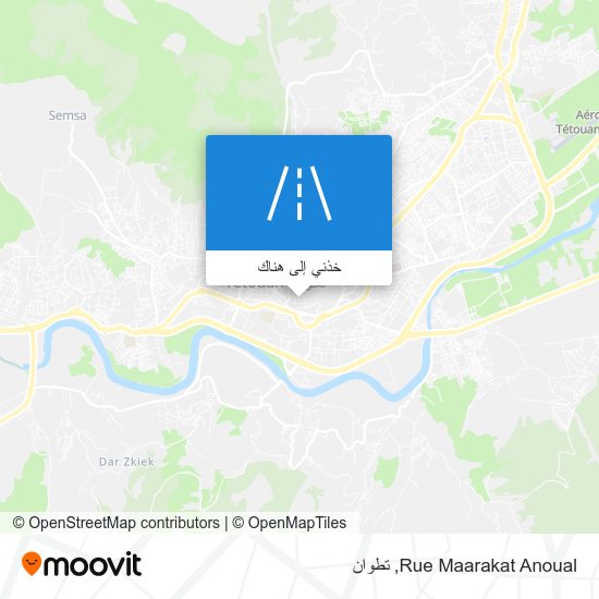 خريطة Rue Maarakat Anoual