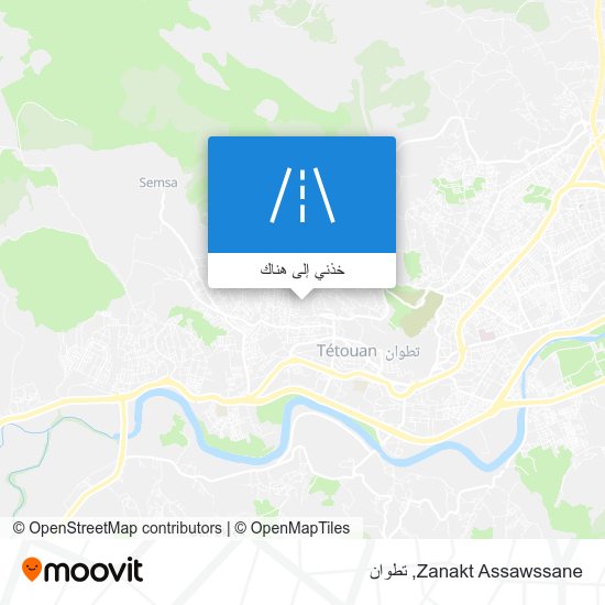خريطة Zanakt Assawssane