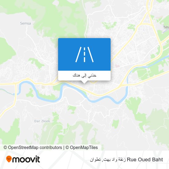 خريطة Rue Oued Baht زنقة واد بهت