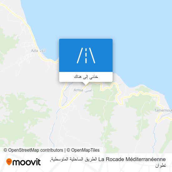 خريطة La Rocade Méditerranéenne الطريق الساحلية المتوسطية