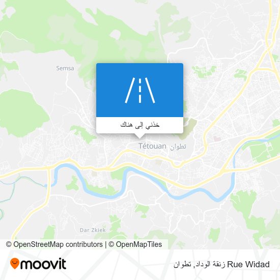 خريطة Rue Widad زنقة الوداد