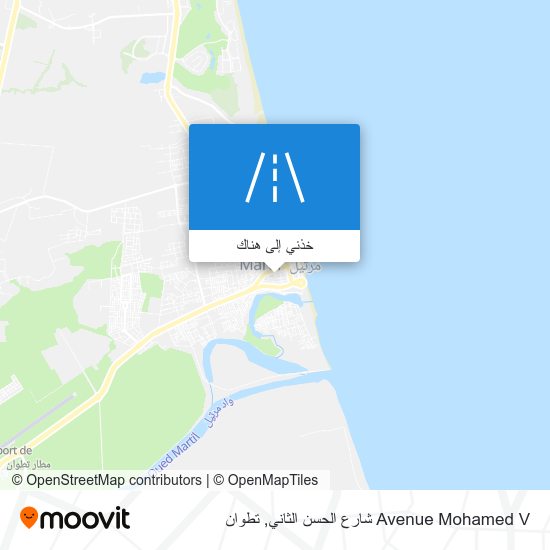خريطة Avenue Mohamed V شارع الحسن الثاني