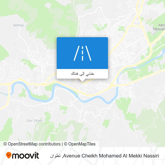 خريطة Avenue Cheikh Mohamed Al Mekki Nassiri