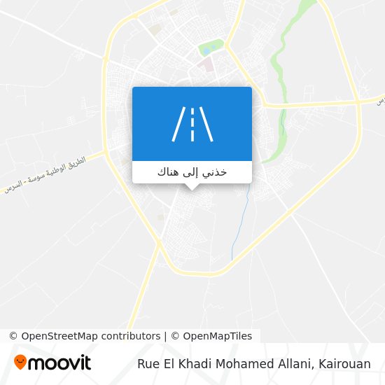 خريطة Rue El Khadi Mohamed Allani