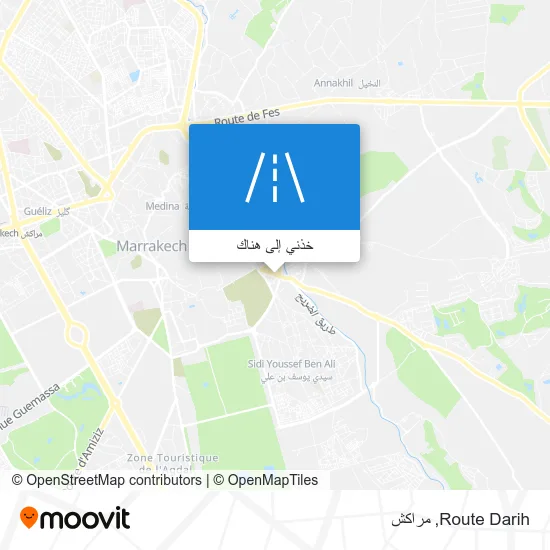 خريطة Route Darih