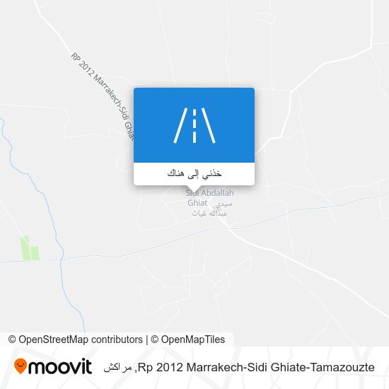 خريطة Rp 2012 Marrakech-Sidi Ghiate-Tamazouzte