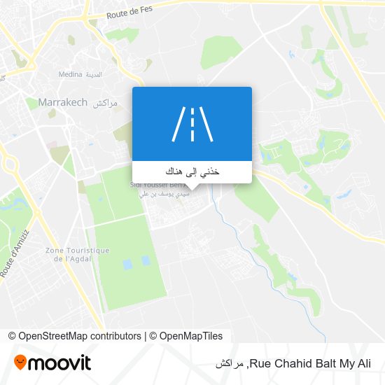 خريطة Rue Chahid Balt My Ali