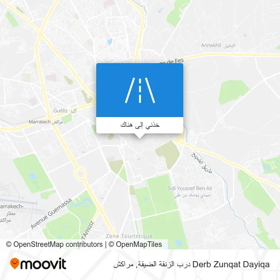 خريطة Derb Zunqat Dayiqa درب الزنقة الضيقة