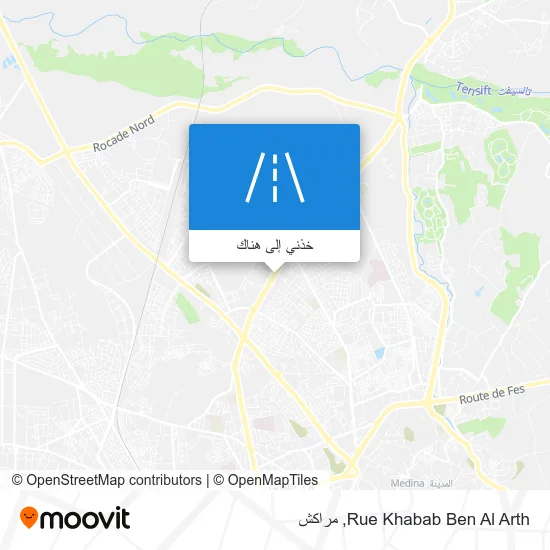 خريطة Rue Khabab Ben Al Arth