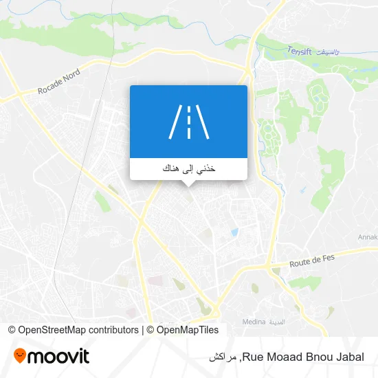 خريطة Rue Moaad Bnou Jabal