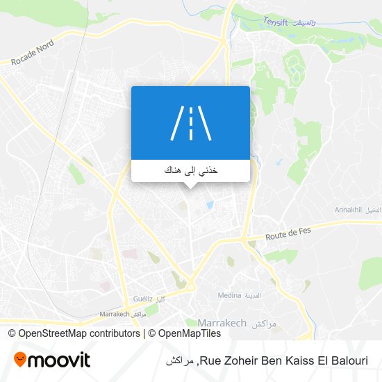 خريطة Rue Zoheir Ben Kaiss El Balouri