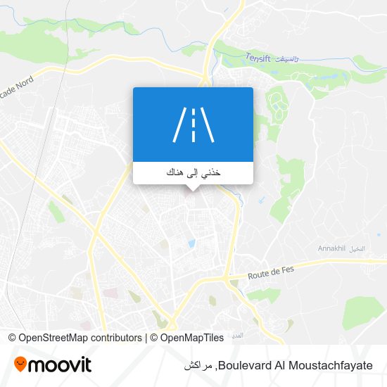 خريطة Boulevard Al Moustachfayate