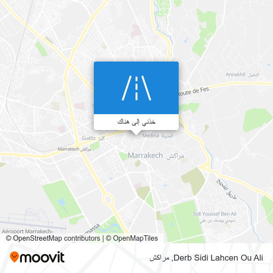 خريطة Derb Sidi Lahcen Ou Ali