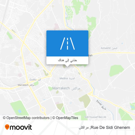 خريطة Rue De Sidi Ghenem