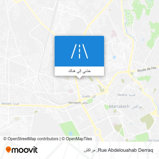 خريطة Rue Abdelouahab Derraq