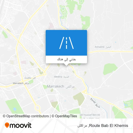 خريطة Route Bab El Khemis
