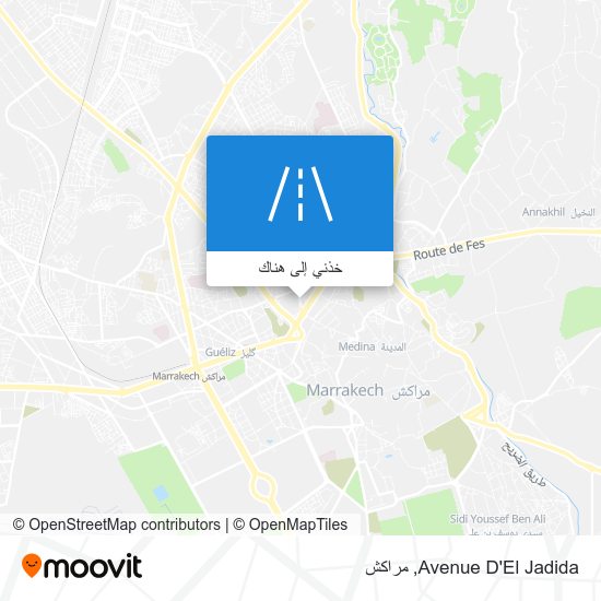 خريطة Avenue D'El Jadida