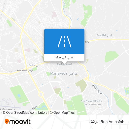 خريطة Rue Amesfah