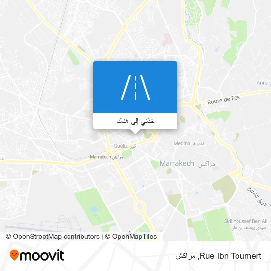 خريطة Rue Ibn Toumert