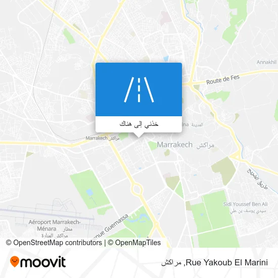 خريطة Rue Yakoub El Marini