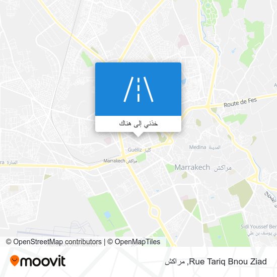 خريطة Rue Tariq Bnou Ziad